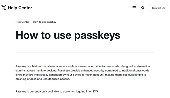 高邮苹果维修店铺分享iOS用户如何通过通行密钥(Passkey)登录 